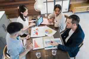 Image of a team collaborating on analysis and design